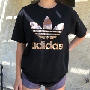 Adidas Rose Gold Trefoil Tee